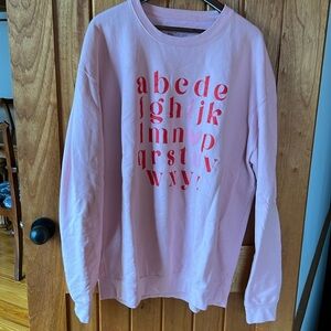 Ivy + Cloth pink I 🩷 U sweatshirt, size 3XL